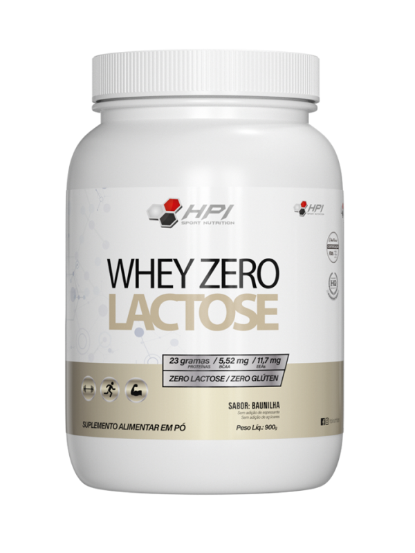 WHEY PROTEIN ZERO LACTOSE 900G HPI SPORT NUTRITION Suplementos Nutricionais