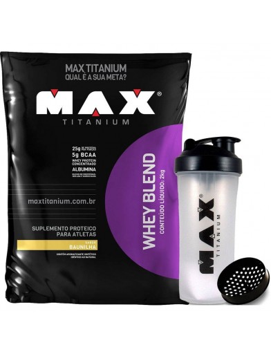 WHEY BLEND 2KG + COQUETELEIRA MAX TITANIUM