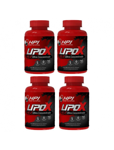 LIPO X RED 60 CAPS (kit 4) HPI SPORT NUTRITION