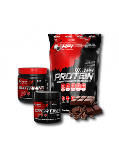 COMBO WHEY + CREATINA + GLUTAMINA HPI SPORT NUTRITION