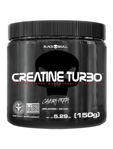 CREATINA MONOIDRATATA TURBO 300G BLACK SKULL