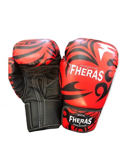 LUVA PARA BOXE / MUAY-THAI FHERAS VERMELHA