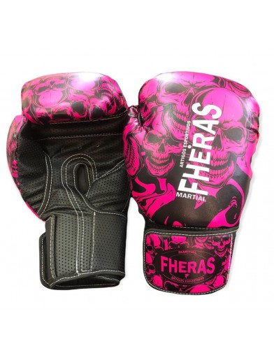 LUVA PARA BOXE / MUAY-THAI FHERAS PINK